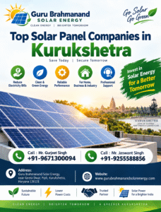 Top Solar Panel Companies in Kurukshetra